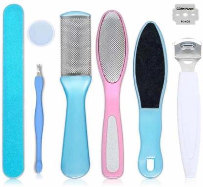 DAZCH Pedicure Kit,Foot Scrubber for Dead Skin, Callus Remover, Foot Scraper, Foot File, Pitchfork, Filer for Nail Repair tool