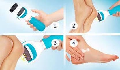 Scholl Velvet USB Smooth Foot Scrubber for Women Callus Remover Foot File