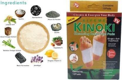 MAITRI ENTERPRISE Premium Quality Cleansing Detox Foot Patch Toxin Remover(2Pkt-20 Pads) M160