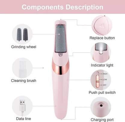 NLB ENTERPRISE Rechargeable Foot Callus and Dead Skin Removal, Pedicure machine for Feet Care
