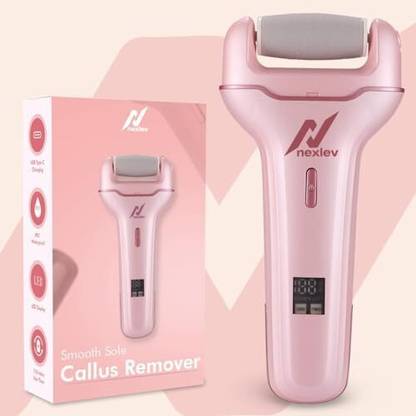 Nexlev Smooth Sole Callus Remover, 3 RollerHead with USB-C Port | Callus Shaver | CR-01