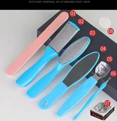 feelhigh Foot File, Dead Hard Skin Callus Remover, Portable Scraper Pedicure Kit