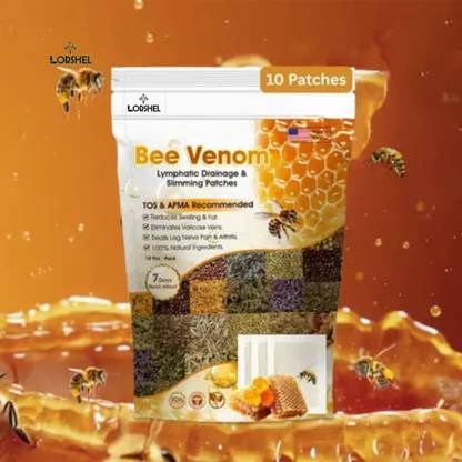 LORSHEL Bee venom foot patches help shed toxins and improve wellness