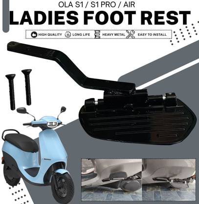 SRPHERE Black Color Aluminium Ladies Step Footrest Compatible for OLA S1 Pro Foot Rest