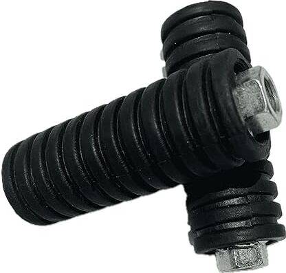 Siano Rear Foot Pegs/Foot Rest Set for Cycle Stunts with rubber coating Foot Rest