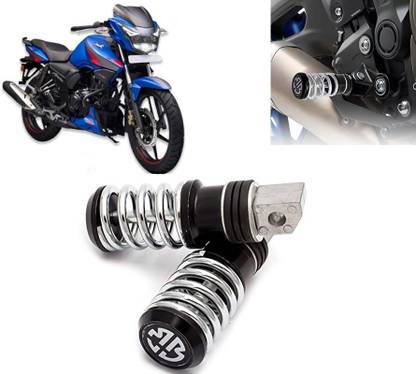 AUTO PEARL Anti Theft Motorcycle Security Alarm System with 2 Remotes for Apache RTR 160 Foot Rest