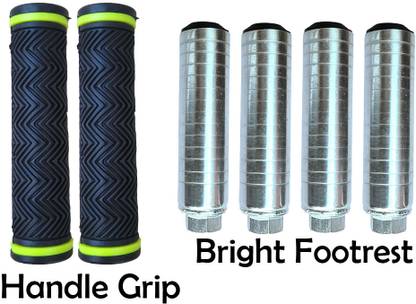 Zoroom Combo of Hand Grip & Cycle Foot Rest For Stunt Bright Heavy Duty Foot Rest