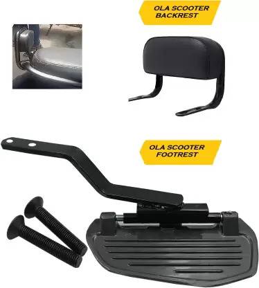 Qiisx Geniune Quality Ola Electric S1 & S1 Pro Combo Back Rest & Foot Rest
