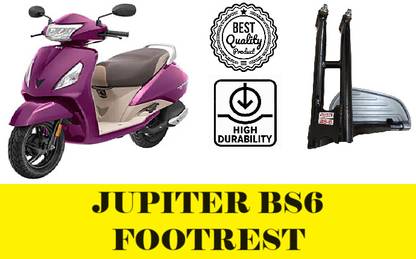 DAZZRIDE ORIGINAL FITTING Lady Step Rear Footrest Compatible for Scooty TVS Jupiter BS6 Foot Rest