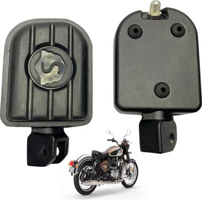 Dhe Best Heavy Duty Bike Front Foot Rest Left & Right Black For Reborn 350&Meteor 350. Foot Rest