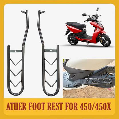 DAZZRIDE Scotty Metal Lady Footrest/FOOT REST Stand Black Compatible With Ather 450 Foot Rest