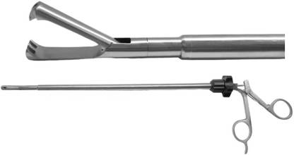 PRAGTI ENTERPRISE RUDRA Laparoscopic Claw Forceps 10mmx330mm SS Reusable Surgical Instruments Forceps Jar