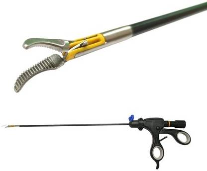 SI Rudra Laparoscopic Bipolar Maryland Dissector 5mmx330mm Reusable Forceps Jar