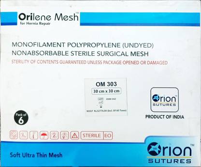 Hernia Mesh Mesh_30cmX30cm Forceps Jar
