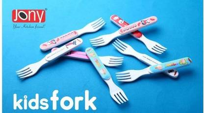 Trend Route Jony Kids Fork Set of 6 Disposable Plastic Serving Fork
