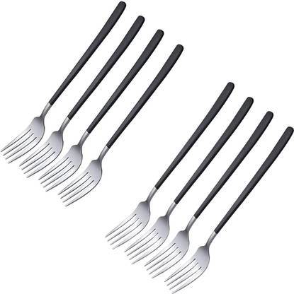 Krusan Stainless Steel Dinner Forks Table Forks Set Long Handle Forks for Buffet Forks Stainless Steel Serving Fork Set