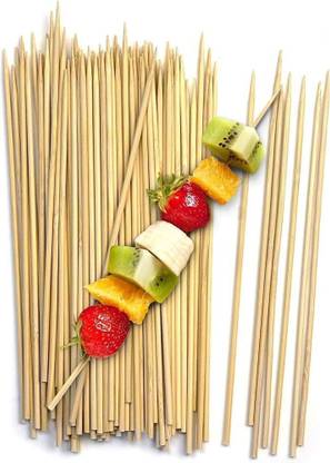 SASA Bamboo Sticks Disposable Bamboo Roast Fork Set