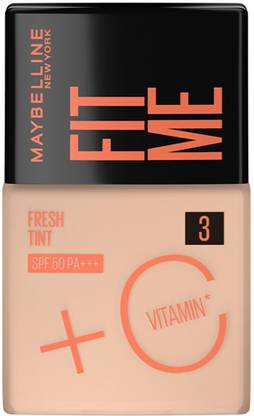 MAYBELLINE NEW YORK Fit Me Fresh Tint With SPF 50 & Vitamin C, Shade 03, 30 ml Foundation