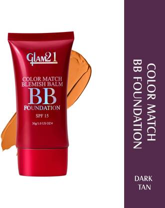 Glam21 Color Match BB Foundation SPF15 Dual Purpose Foundation & Sunscreen| Non-greasy Foundation