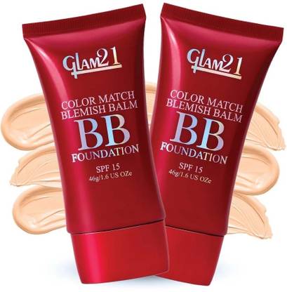 Glam21 Color Match BB Foundation +SPF15 Dual Purpose Foundation & Sunscreen| Non-greasy Foundation