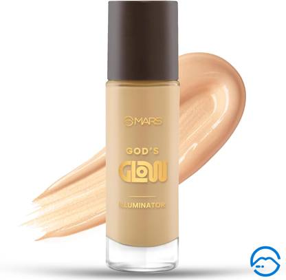 MARS Illuminator God's Glow, Highlighter & Foundation, Green Tea & Rosemary Extract Foundation