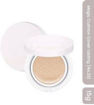 Missha Glow Cushion Light No.21P Fair SPF37 PA+++ for Original Skin with High Coverage Foundation