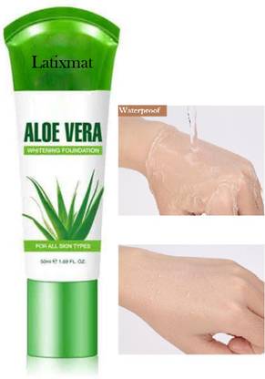 Latixmat Natural aleo vera Full Coverage Liquid Foundation Makeup Lightweight Foundation