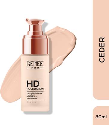 Renee PRO PRO HD Coverage Foundation with Matte Finish, Highly Blendable Formula, SPF15 Foundation