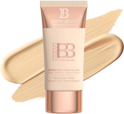 Lakyou Beauty Perfecting Care All-in-1 BB Cream SPF 30, Hydrating & Pore Reducing Foundation