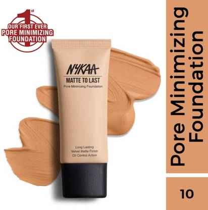 NYKAA Matte to Last Foundation 10Y Tan 30ml Foundation