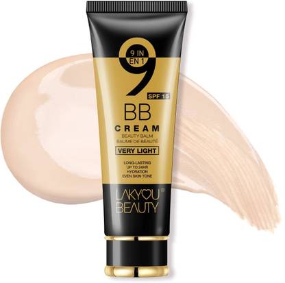 Lakyou Beauty 9in1 BB Cream | Light Coverage | 24-Hour Wear | Hydration | SPF 15 | Even Tone Foundation
