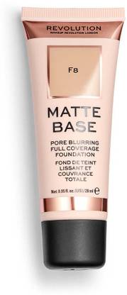 Makeup Revolution Matte Base Foundation Definition Long Lasting Waterproof, Smudge Proof Foundation