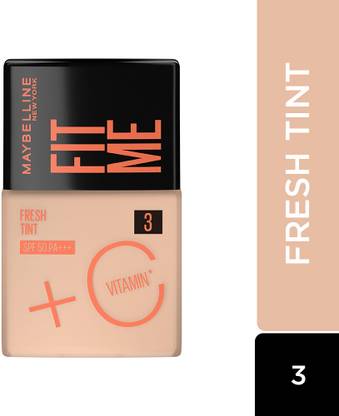 MAYBELLINE NEW YORK Fit Me Fresh Tint With SPF 50 & Vitamin C, Shade 03, 30 ml Foundation