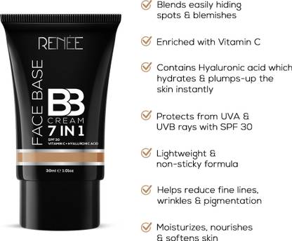 Renee Face Base BB Cream 30ml Foundation