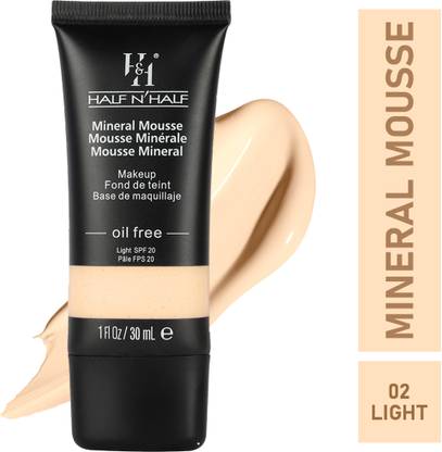 Half N Half Mineral Mousse oil FreeLight SPF 20-02 Light Foundation