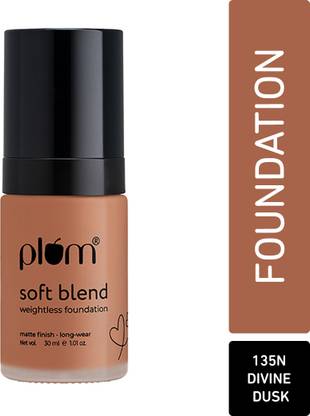 Plum Soft Blend Weightless Foundation | Matte Finish | Hydrating | Divine Dusk - 135N Foundation