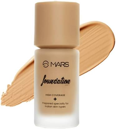 MARS High Coverage Liquid Foundation | Blemish Free & Blendable Makeup  Foundation