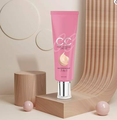 FLORERO 7 in 1 Face Miracle CC Cream Long Lasting with Dewy Finish Foundation