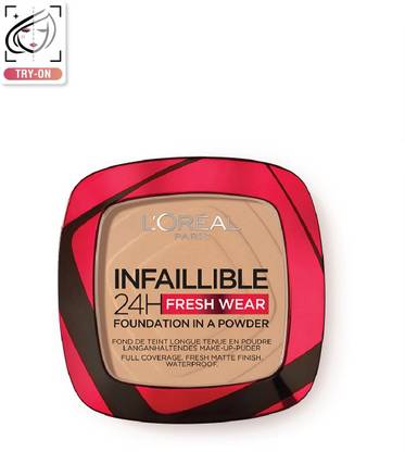 L'Oréal Paris Infallible 24H Fresh Wear Foundation in a Powder140 Golden Beige, 9g Foundation