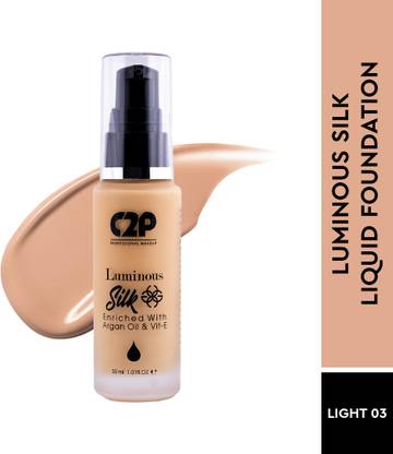 C2P Professional Makeup High Coverage Liquid Foundation Waterproof Long Lasting For Oily and Dry Skin Foundation