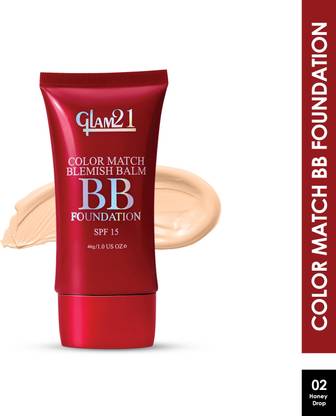 Glam21 Color Match BB Foundation SPF15 Dual Purpose Foundation & Sunscreen| Non-greasy Foundation