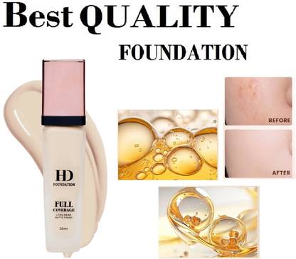 TOPQ Full Coverage Matte & Dewy Finish | Hydrating & Long-Lasting Foundation