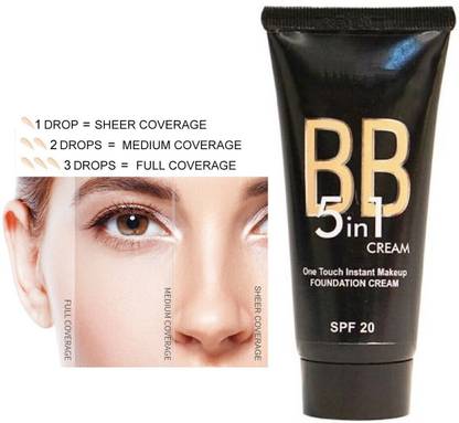 DARYUE 5 IN 1 BB CREAM INSTANT MAKEUP FOUNDATION CREAM WATER PROOF  Foundation