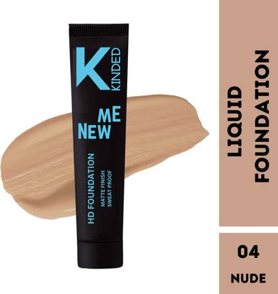 KINDED Foundation with Oil Based Formula Sweat Proof Liquid  Foundation