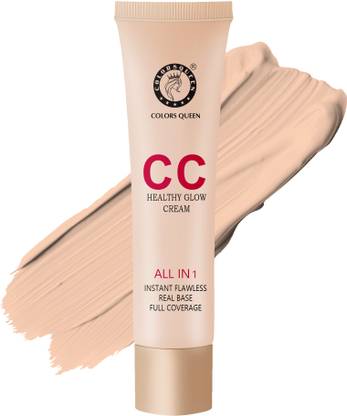 COLORS QUEEN All in One CC Healthy Glow Cream Foundation Full Coverage Foundation
