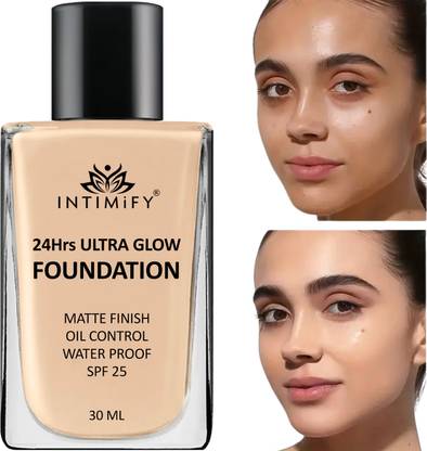 INTIMIFY Foundation Waterproof with Matte Finish For Glowing Skin With SPF 25 Oil Control Foundation