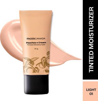 FACES CANADA Tinted Moisturizer - Peaches N Cream | Sheer Coverage | Natural Glowy Hydrating Foundation