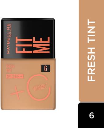 MAYBELLINE NEW YORK Fit Me Fresh Tint With SPF 50 & Vitamin C, Shade 06, 30 ml Foundation