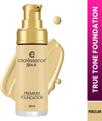 COLORESSENCE True Tone Foundation Full Coverage Lightweight Waterproof Liquid Formula Matte Finish Foundation