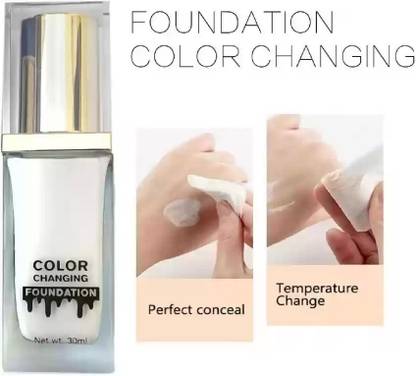 AFARAXIA Colour Changing Foundation - Flawless Coverage, Lightweight Formula Foundation